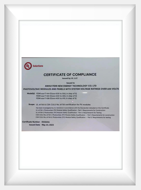 UL Certificate